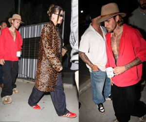 Justin Bieber xuất hiện giữa tâm bão, diện đồ matching với vợ nhưng trông vẫn thoáng buồn