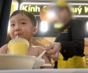 'Em bé nổi tiếng nhất Hàn Quốc' đi ăn ở Nha Trang, nhân viên nhà hàng có hành động chứng minh EQ 1000 điểm