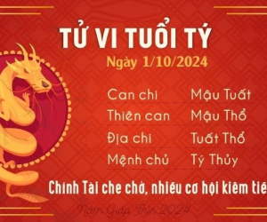 Tử vi 12 con giáp hôm nay - thứ 3 ngày 1/10/2024: Dần thuận lợi, Thìn khó khăn triền miên