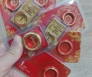 Giá vàng nhẫn tròn bật tăng
