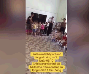 Anh Hoàng Văn Thới gửi tặng mỗi bé mầm non Làng Nủ 1 triệu đồng: 'Học thay phần con chú nghe chưa'
