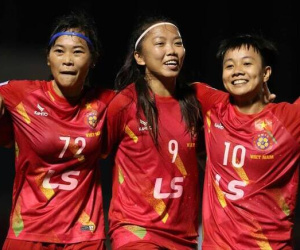 Huỳnh Như lập cú đúp, đội bóng Việt Nam giành chiến thắng lịch sử tại Cúp C1 châu Á