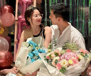 Khoảnh khắc Midu mừng tuổi mới bên ông xã doanh nhân gây sốt khắp các nền tảng mạng xã hội