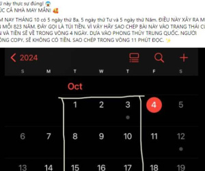 Xôn xao tháng 10 có 5 ngày đặc biệt thu hút tiền tài, chuyện lạ 'hơn 800 trăm năm mới có': Thực hư thế nào?