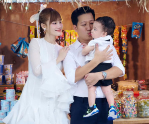 Trường Giang - Nhã Phương tổ chức sinh nhật 'khủng' cho quý tử