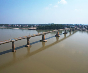 Hình ảnh trụ cầu Trung Hà sau 120 ngày sửa chữa