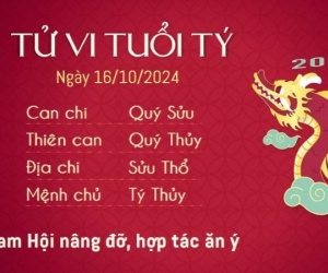 Tử vi 12 con giáp hôm nay - thứ 4 ngày 16/10/2024:Dần vướng họa, Tị hanh thông