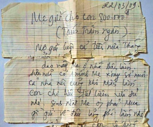 Lá thư tay của người mẹ Yên Bái khiến con gái xúc động suốt 15 năm