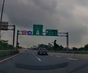 Phạt tiền, tước bằng lái của tài xế đi ngược chiều cao tốc