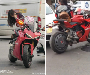 Va chạm xe nhưng ai cũng lo lắng cho tài xế ô tô thay vì cô gái xinh đẹp lái moto, tất cả chỉ bởi một chi tiết