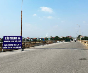 Quy định mới nhất đối với phương tiện qua cầu Trung Hà