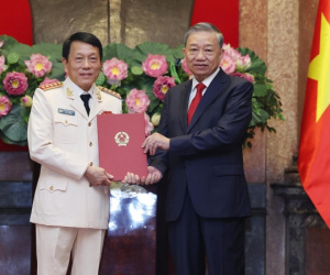 Ông Lương Tam Quang và ông Nguyễn Tân Cương được thăng quân hàm Đại tướng