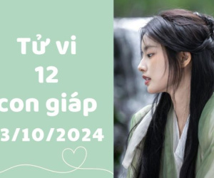Tử vi 12 con giáp hôm nay - thứ 4 ngày 23/10/2024: Dần nóng nảy, Dậu sáng suốt