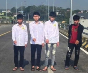 Bắt nhóm học sinh chặt và cướp biển số xe