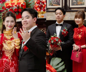 Chủ tiệm vàng lên chức bà sui ở tuổi 38, dân mạng khen 'trẻ như cô dâu'