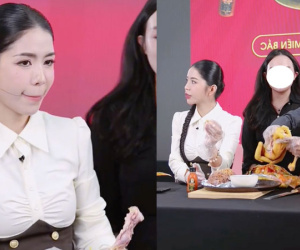 Hằng Du Mục đứng hình khi Quang Linh để lại cho 'chị rọt' phần ngon nhất này trong phiên review sản phẩm thịt gà