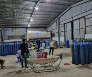 Phát hiện tổng kho khí cười, có cả xe bồn dung tích 22.000 lít
