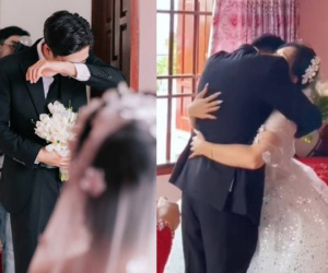 Chú rể Thái Bình khóc nức nở trong đám cưới, cả hôn trường xúc động