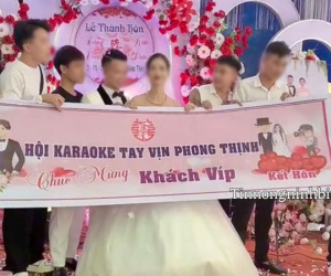 Bức ảnh chụp trong một đám cưới bất ngờ gây tranh cãi MXH: Vui thôi đừng vui quá!