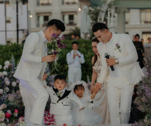 Cận cảnh đám cưới hoành tráng, quy tụ toàn sao của nam diễn viên Việt nổi tiếng và chú rể kém 6 tuổi