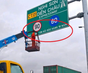 Sau cao tốc Nghi Sơn – Diễn Châu, thêm 2 tuyến đường phải xóa dòng chữ 'Đường Sơn Hải bảo hành 10 năm'