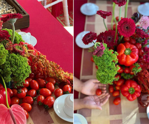 Đám cưới ở Hà Nội gây sốt khi decor bằng cà chua, ớt chuông: 'Số phận' của mớ rau củ sau đó mới thú vị