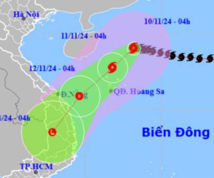 Thời tiết hôm nay (10-11): Sức gió gần tâm bão số 7 mạnh cấp 14, giật cấp 17
