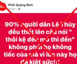 Fanpage 'Phốt Quảng Bình' bất ngờ 'bay màu' khỏi Facebook