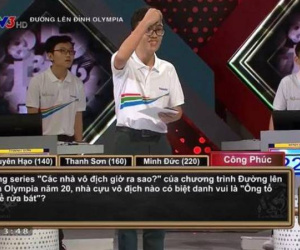 Đây được coi là câu hỏi Olympia có nội dung 'thiếu nghiêm túc' nhất trong suốt lịch sử 25 năm
