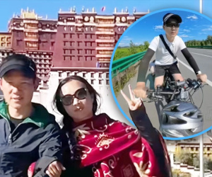 Đạp xe 4.400km trong 100 ngày để hàn gắn với vợ sau 2 năm xa cách