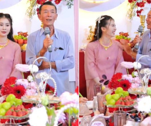 Bán 2 con bò chưa mua được quà cưới cho cháu gái, cụ ông khiến hai họ bật cười