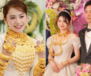 Loạt đám cưới ngập vàng khiến dân tình ‘choáng ngợp’ năm 2024