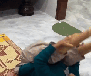 Về quê chơi thấy bà nội 93 tuổi liên tục làm 1 việc trên chiếu, cháu gái quay clip kể cho tất cả mọi người