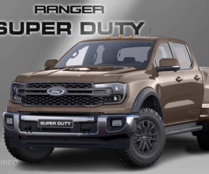 Ford Ranger Super Duty lộ mâm khủng hơn bản thường, sức kéo 4,5 tấn ngang F-150, dễ dùng máy V6 như bản Raptor