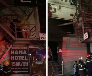 Cháy khách sạn ở Hà Nội, hơn 20 người được hướng dẫn thoát nạn