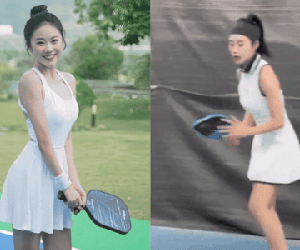 Bị chê ra sân pickleball chụp ảnh làm màu, mỹ nhân triệu view liền đáp trả bằng video 'đánh bằng cả tính mạng'