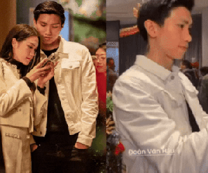 Lộ khoảnh khắc Văn Hậu - Hải My tình tứ chốn đông người, nhan sắc nàng WAG qua 'cam thường' gây thương nhớ
