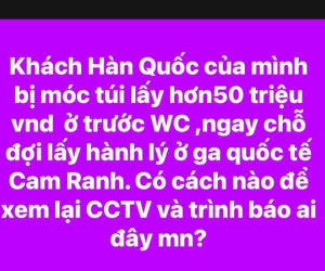 Thực hư khách Hàn Quốc bị 'móc túi' 50 triệu đồng ở sân bay Cam Ranh