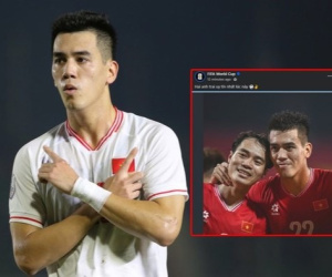 Đội tuyển Việt Nam được FIFA chúc mừng sau chiến thắng trước Lào