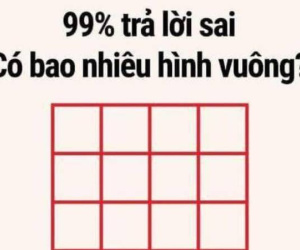 Bài toán đếm hình vuông của học sinh tiểu học nhưng khiến 99% người lớn trả lời sai