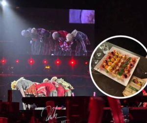 Hình ảnh bữa ăn 8 triệu của concert Anh Trai Vượt Ngàn Chông Gai rần rần trên MXH