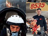 Danh tính chàng phi công trẻ có màn biểu diễn máy bay 'xuyên' mặt trời khai mạc triển lãm quốc phòng