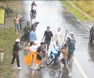 Bắt người đàn ông lái ô tô đuổi chém 2 người phụ nữ ở Đồng Nai