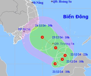 Áp thấp nhiệt đới hình thành trên Biển Đông