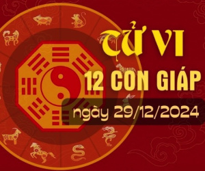 Tử vi Chủ nhật ngày 29/12/2024 của 12 con giáp: Tý bất lợi, Mùi hạnh phúc