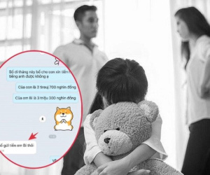 Cha mẹ ly hôn, con gái học lớp 7 nhắn tin xin tiền học, câu trả lời của người cha khiến tất cả chết lặng