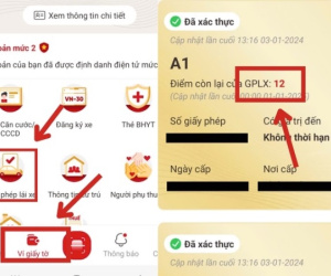 Cách đơn giản để theo dõi điểm và số điểm bị trừ trên bằng lái xe