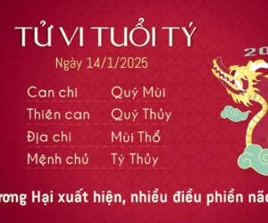Tử vi 12 con giáp hôm nay - thứ 3 ngày 14/01/2025: Sửu khó khăn, Mão phát tài ngày rằm tháng Chạp