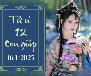 Tử vi thứ 5 ngày 16/1/2025 của 12 con giáp: Mão tốn tiền, Sửu thuận buồm xuôi gió