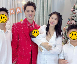 Bị nói đẻ 3 con trai không tốt, vợ sao nam Vbiz nói gì?